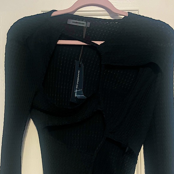 MANIÈRE DE VOIR black bodysuit - Picture 1 of 3